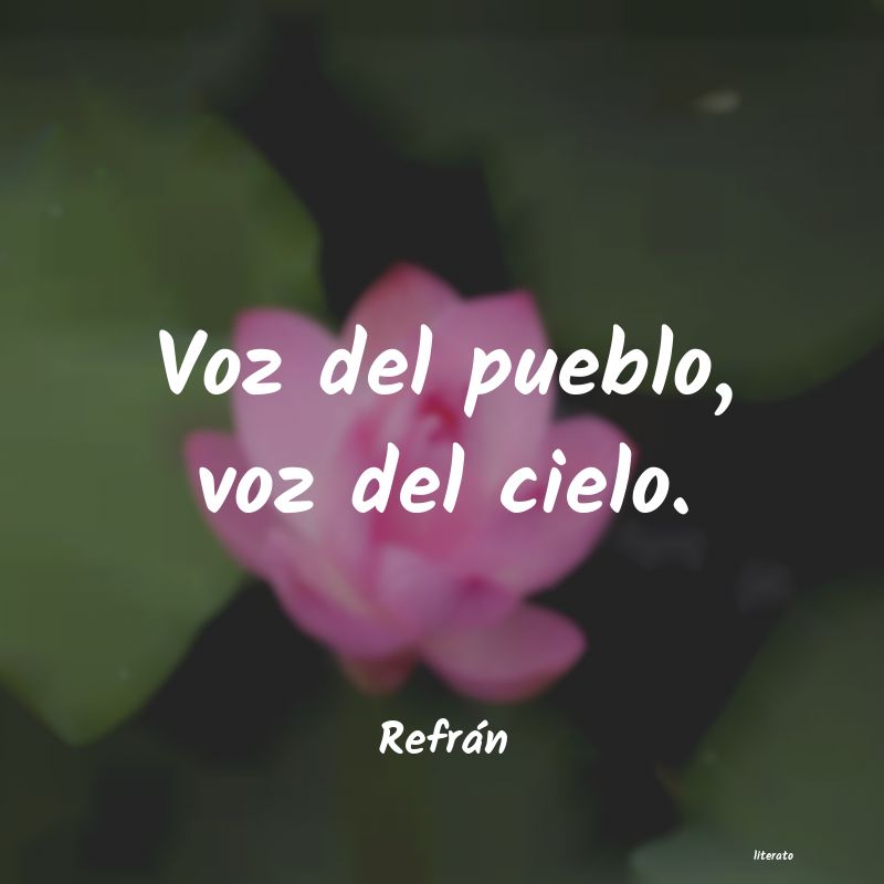 Frases de Refrán