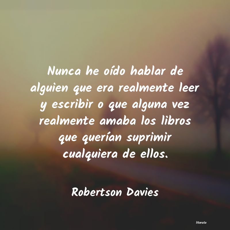 frases de Robertson Davies