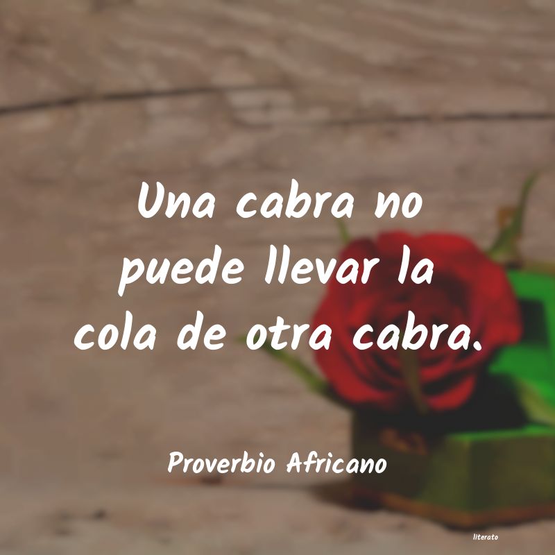 Frases de Proverbio Africano