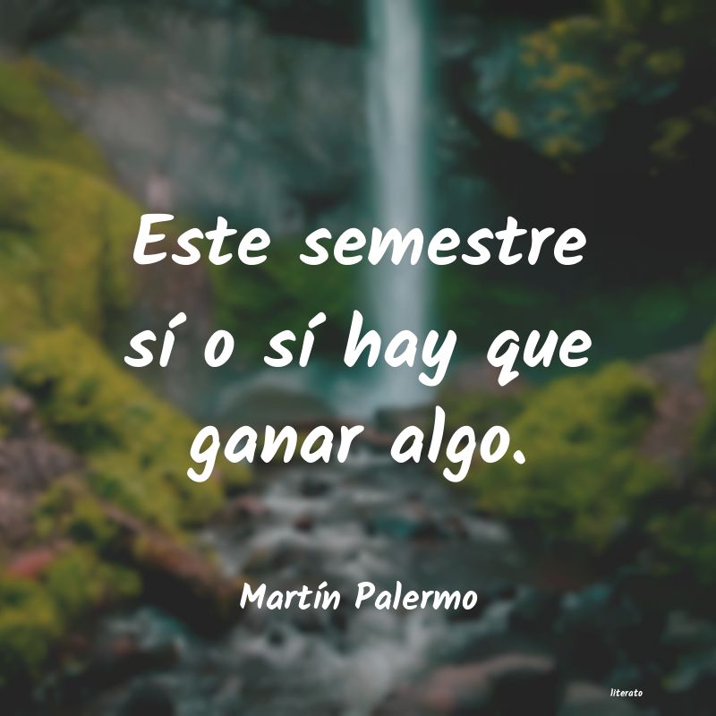 Frases de Martín Palermo