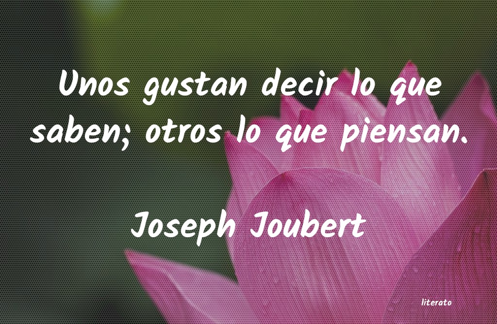 Frases de Joseph Joubert