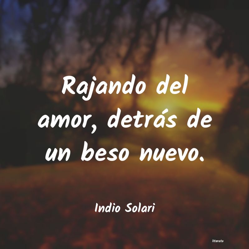 Indio Solari: Rajando del amor, detrás de u