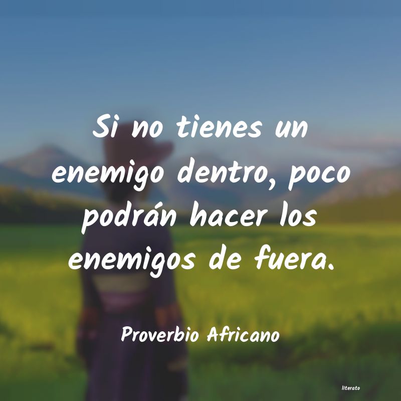 frases para un enemigo silencioso