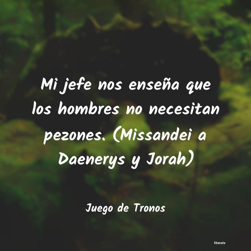 frases de Juego de Tronos