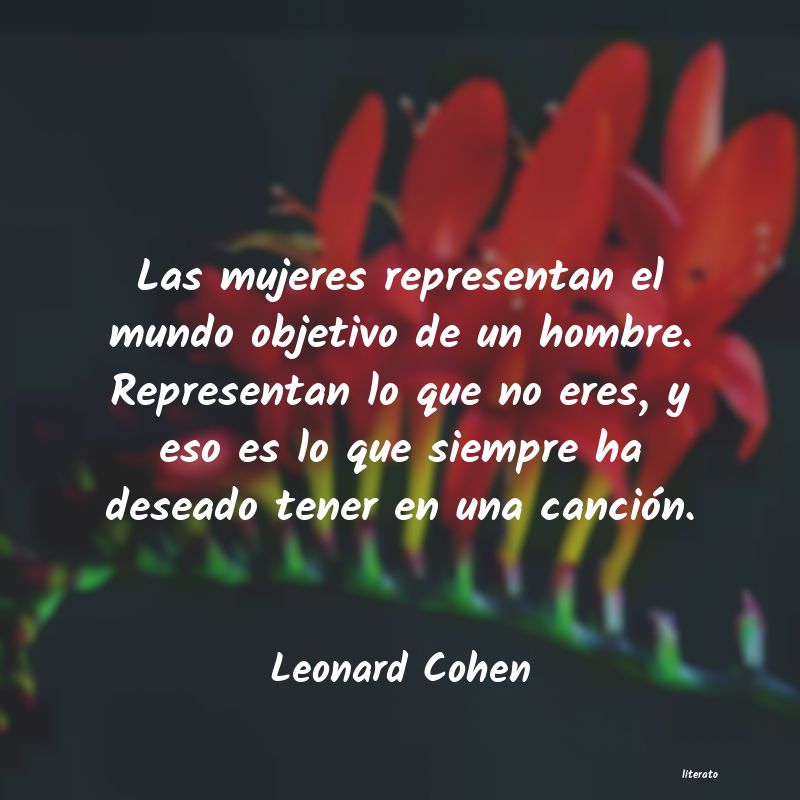 Frases de Leonard Cohen