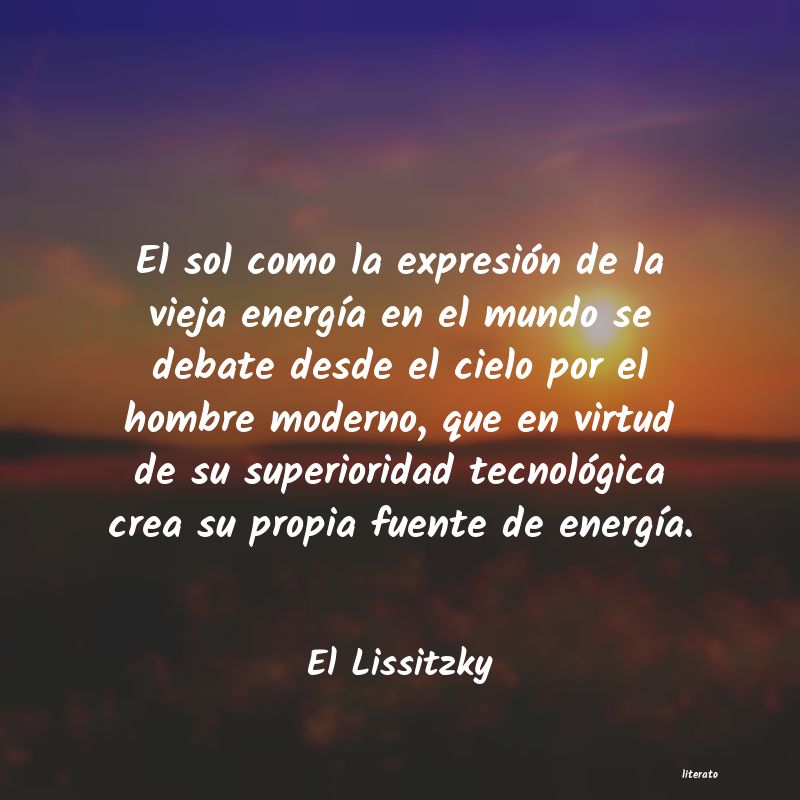 Frases de El Lissitzky