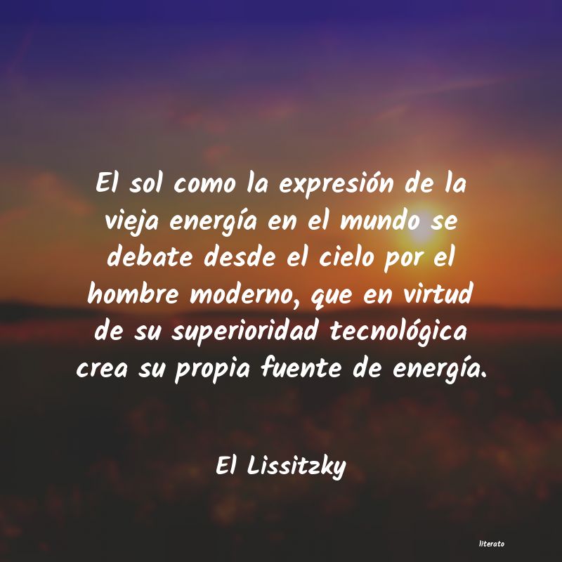 frases de El Lissitzky