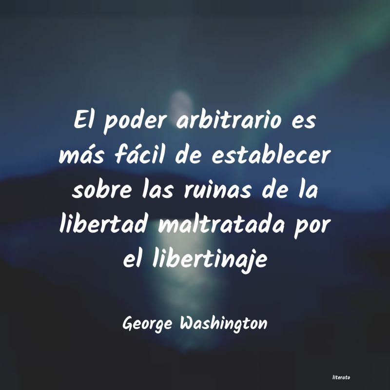 frases de George Washington