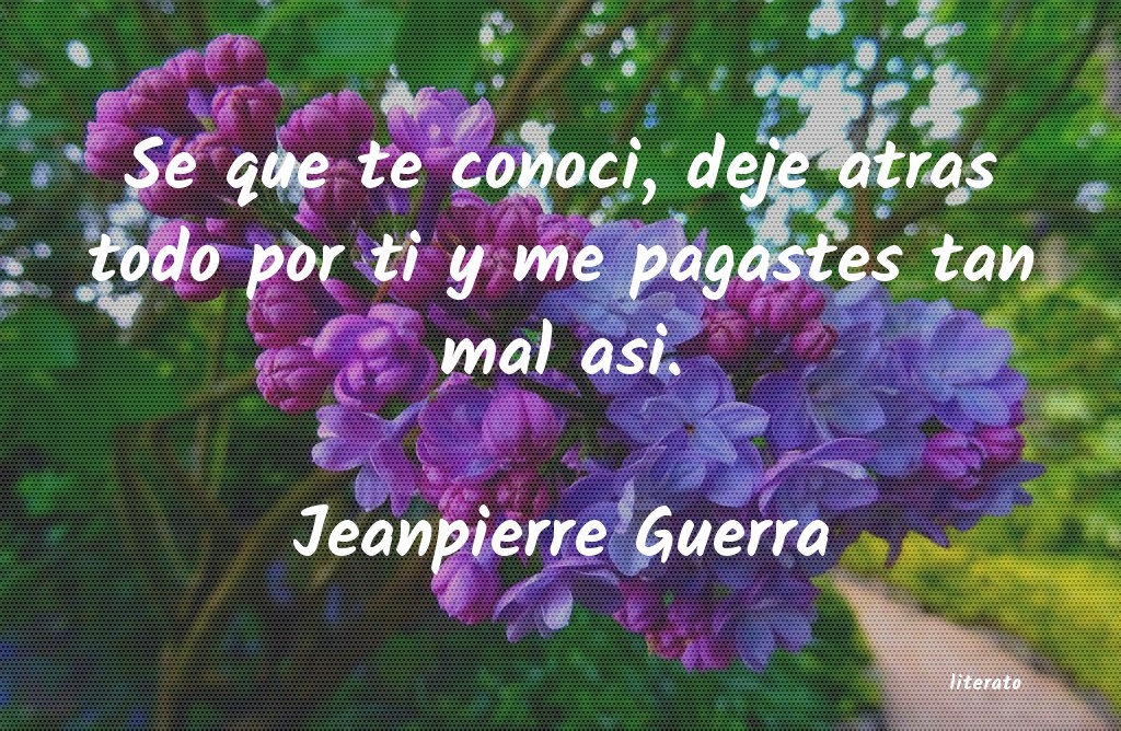 Frases de Jeanpierre Guerra