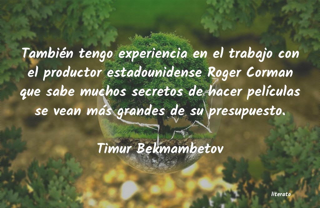 Frases de Timur Bekmambetov