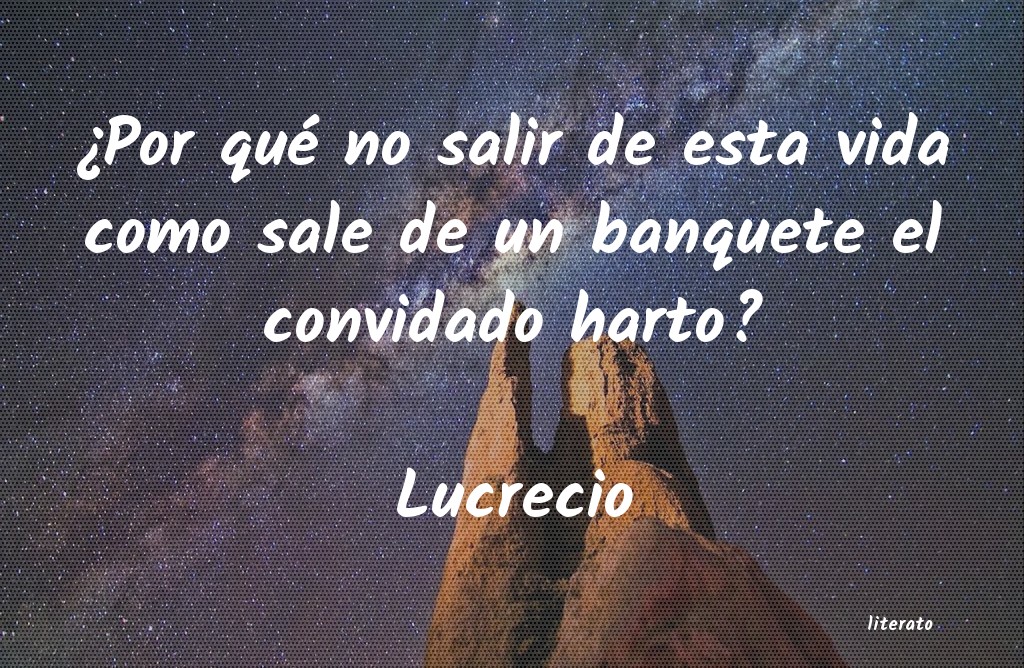 Frases de Lucrecio