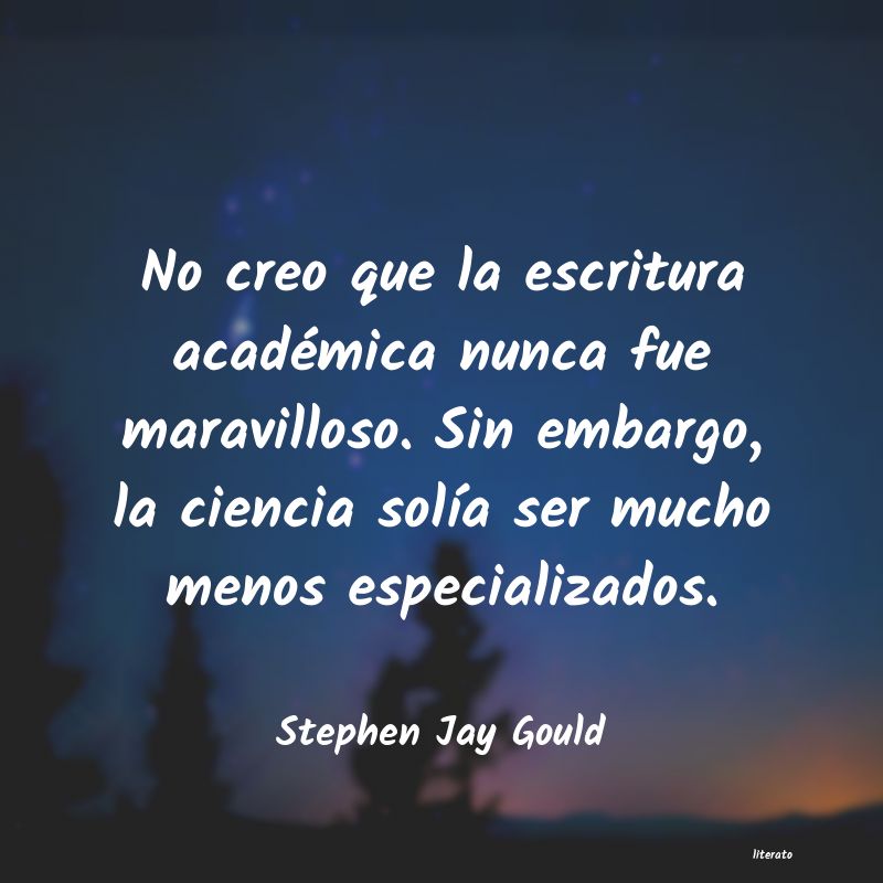 Frases de Stephen Jay Gould