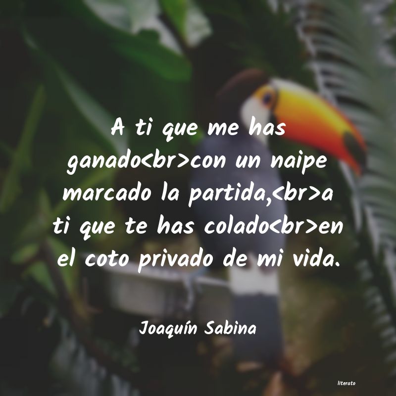 frases de JoaquÃn Sabina