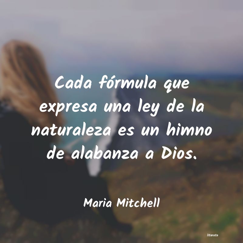 Frases de Maria Mitchell