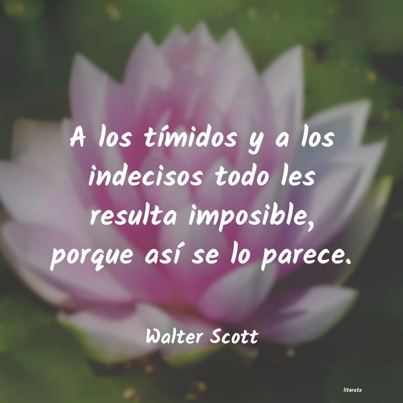 Frases de Walter Scott