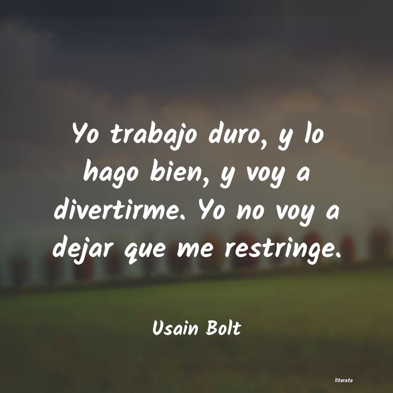 frases de Usain Bolt