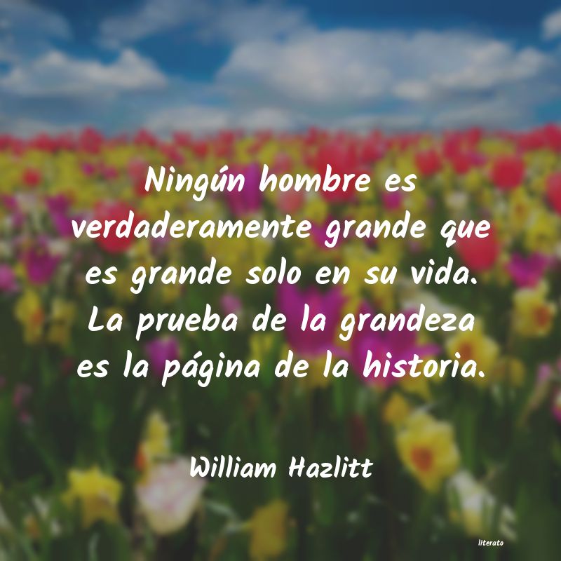 Frases de William Hazlitt