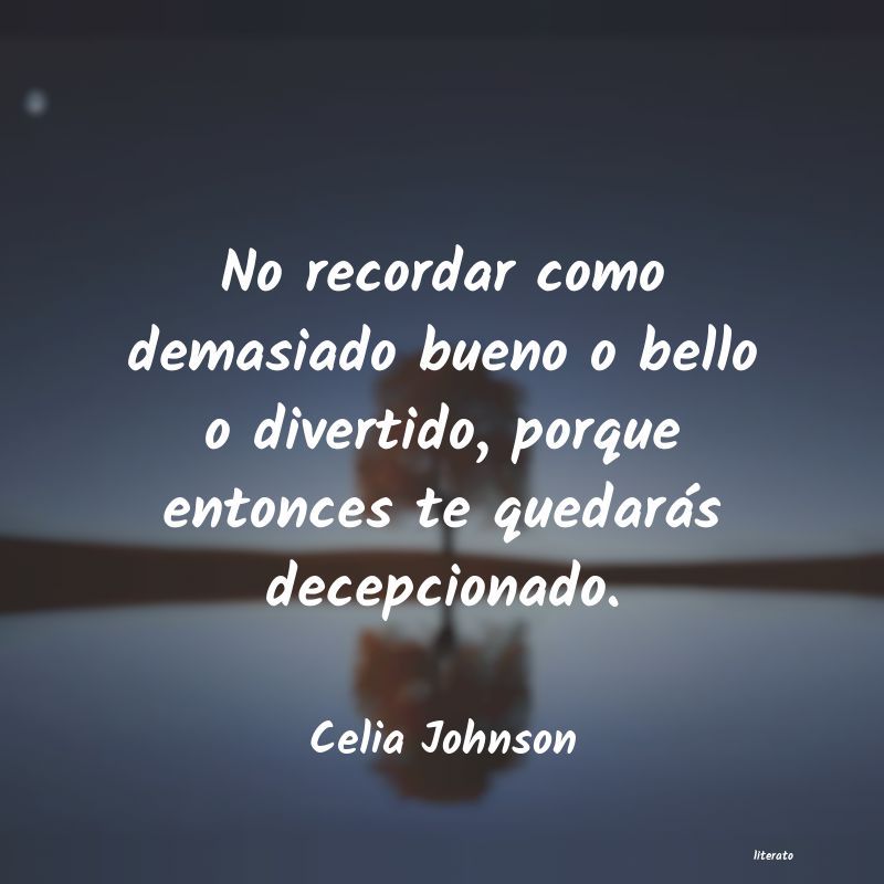 frases de Celia Johnson