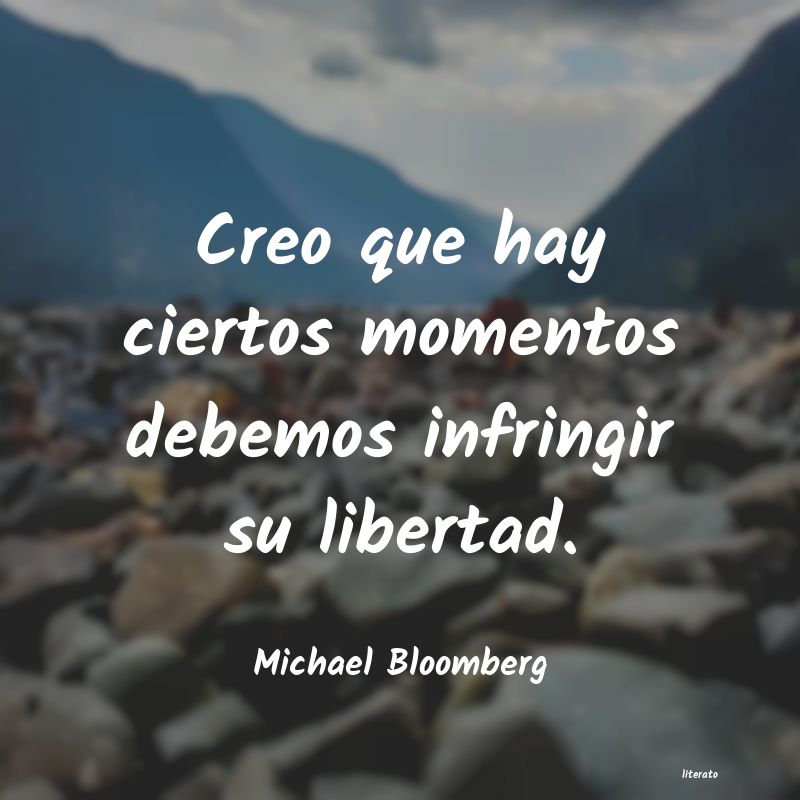 frases de Michael Bloomberg
