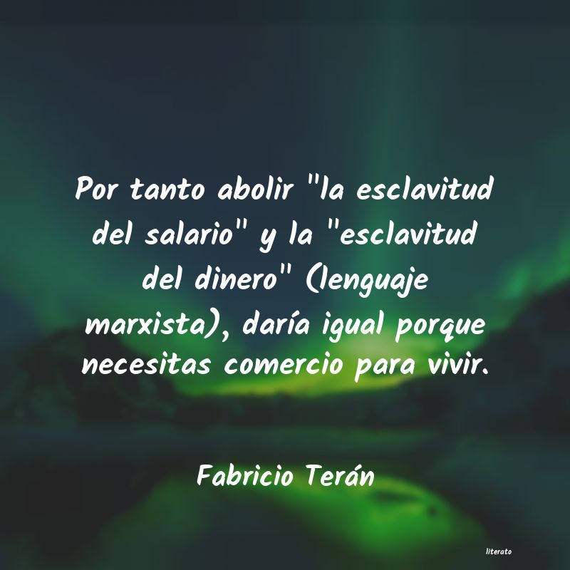 Frases de Fabricio Terán