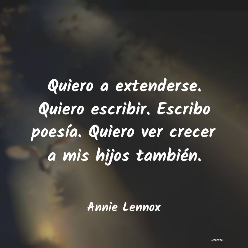 frases de Annie Lennox