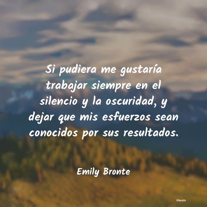 frases de Emily Bronte