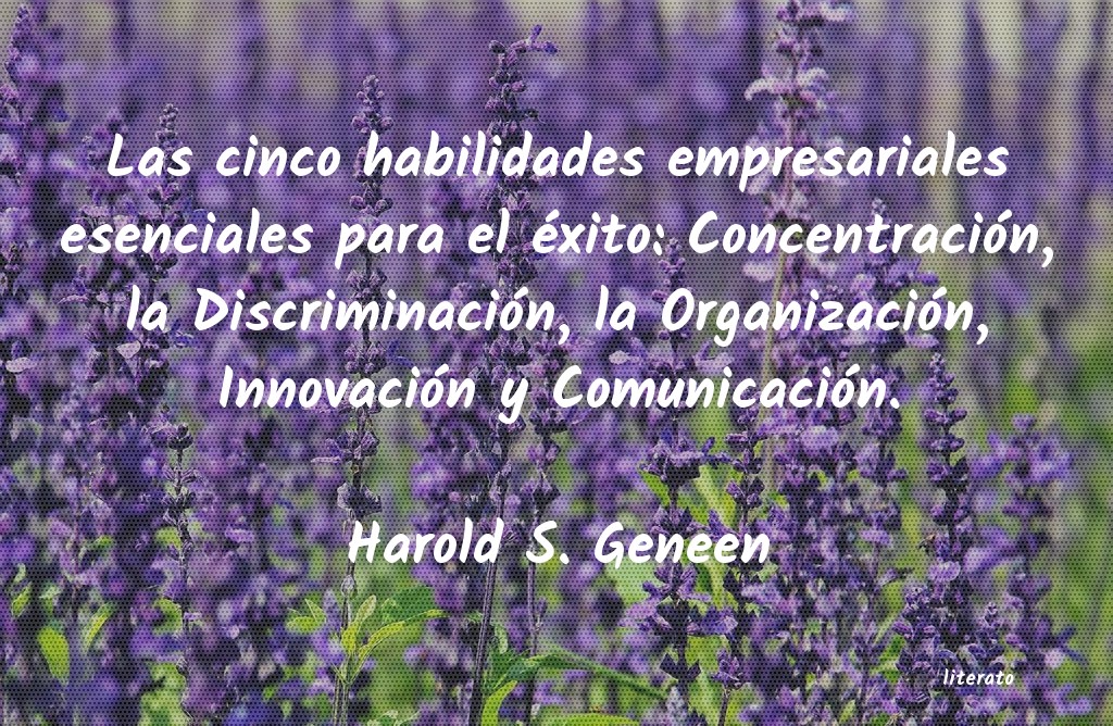 frases de Harold S. Geneen