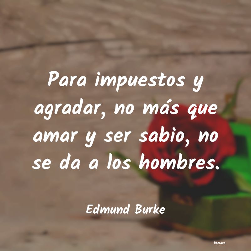 Frases de Edmund Burke