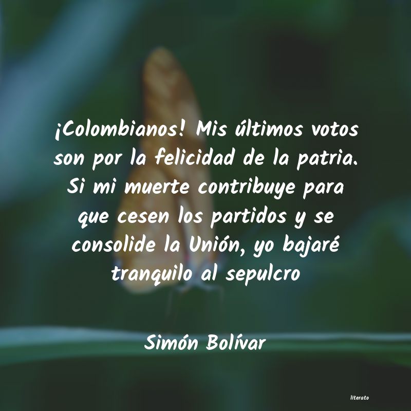 frases de Simón BolÃvar