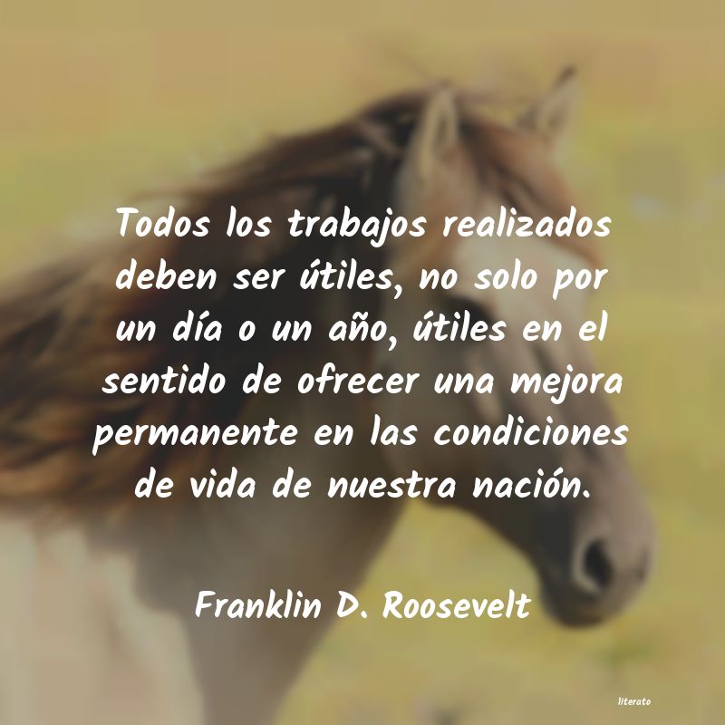 Frases de Franklin D. Roosevelt