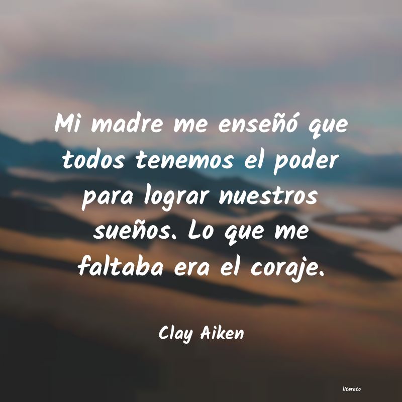Frases de Clay Aiken