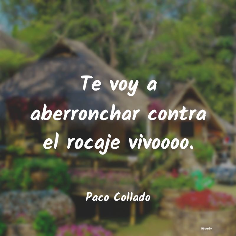 frases de Paco Collado