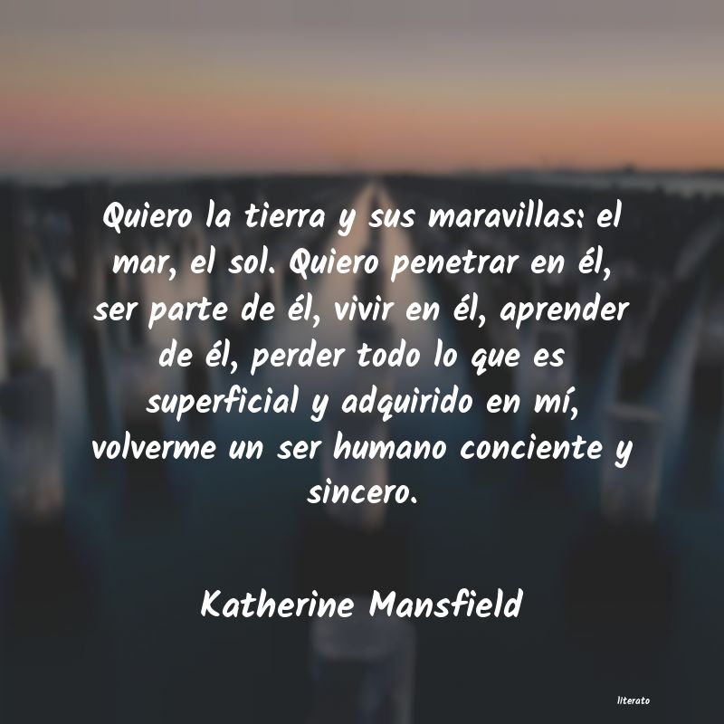 frases de Katherine Mansfield
