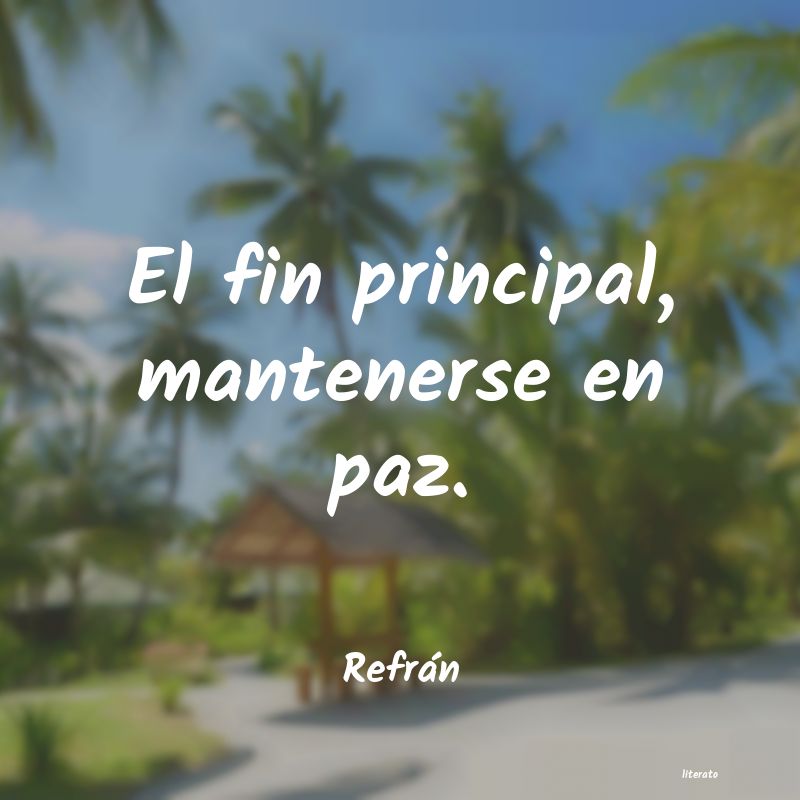 Frases de Refrán