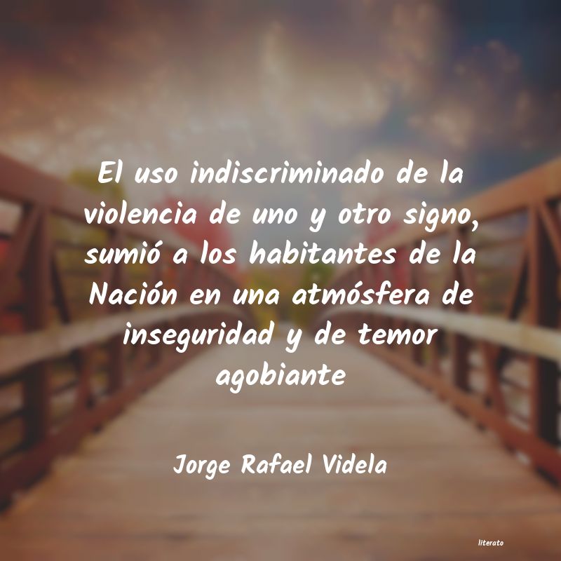 frases de Jorge Rafael Videla