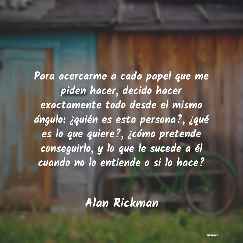frases de Alan Rickman