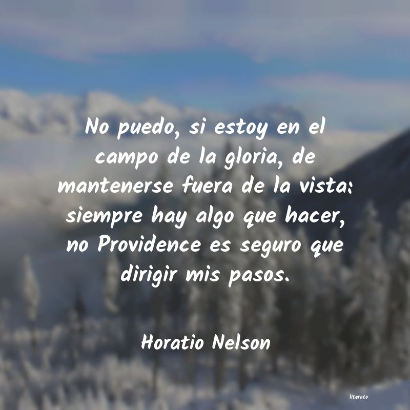 frases de Horatio Nelson