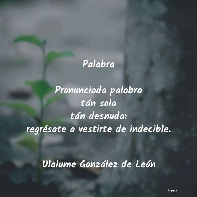 Frases de Ulalume González de León