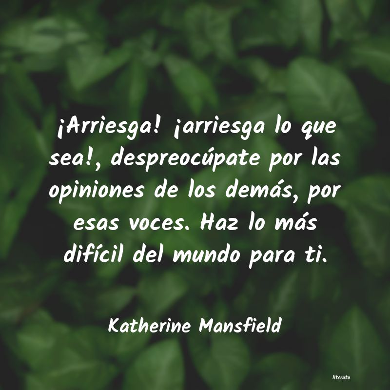 frases de Katherine Mansfield