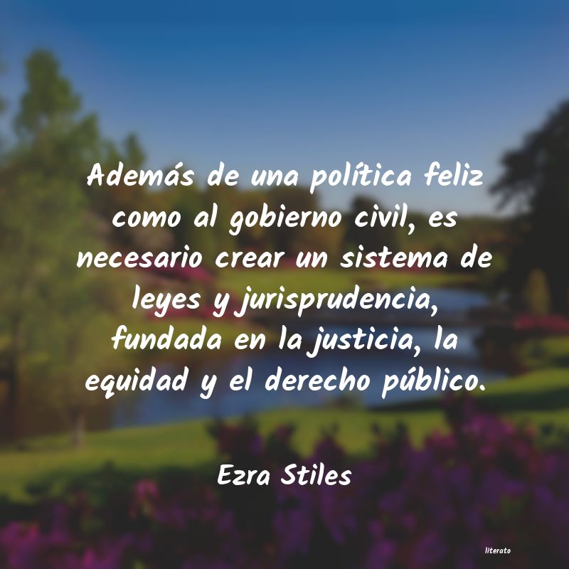 frases de Ezra Stiles