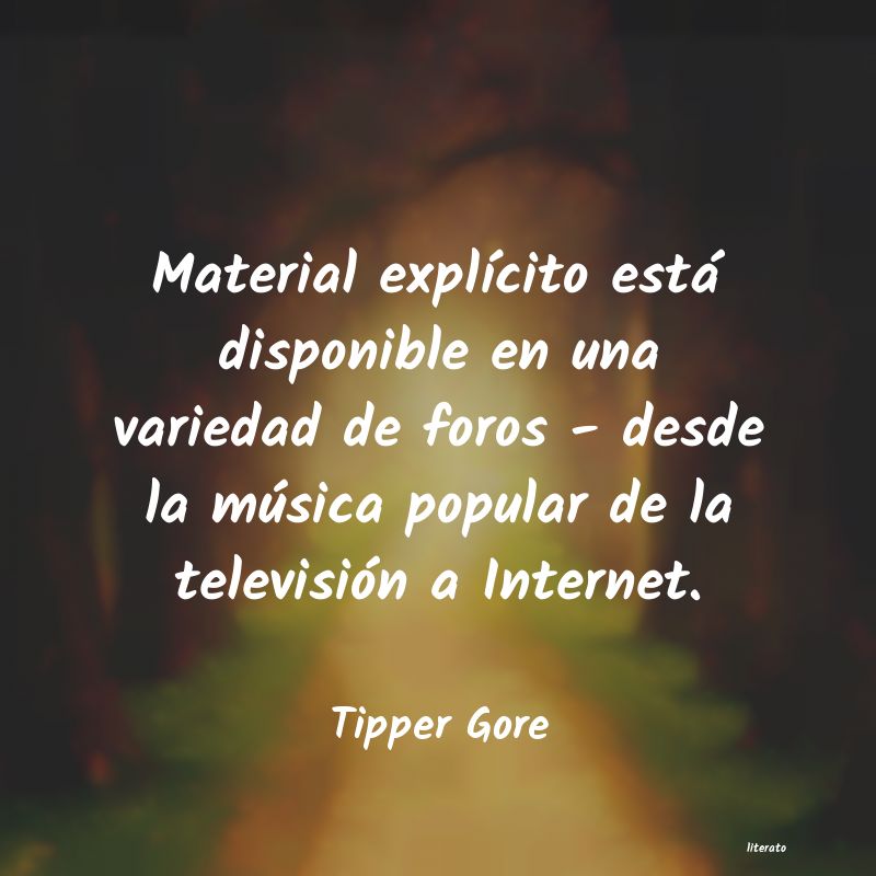 Frases de Tipper Gore