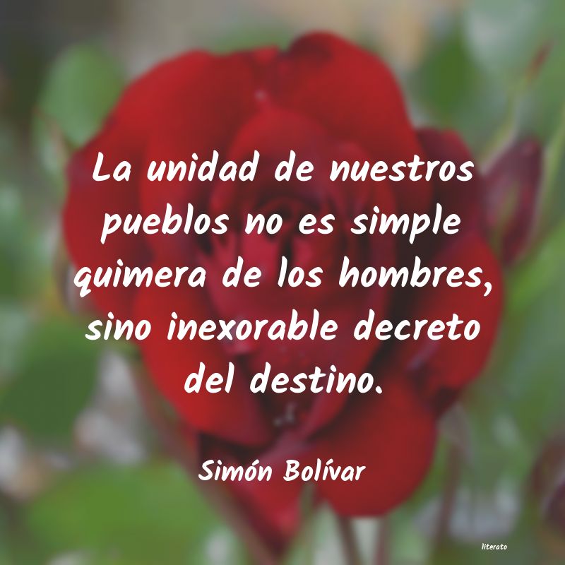 pensamientos de simon bolivar cortos