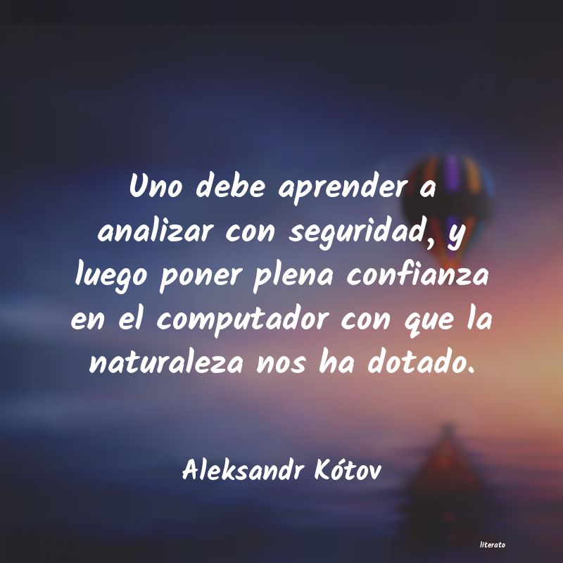 Frases de Aleksandr Kótov