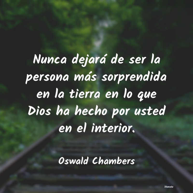 Frases de Oswald Chambers