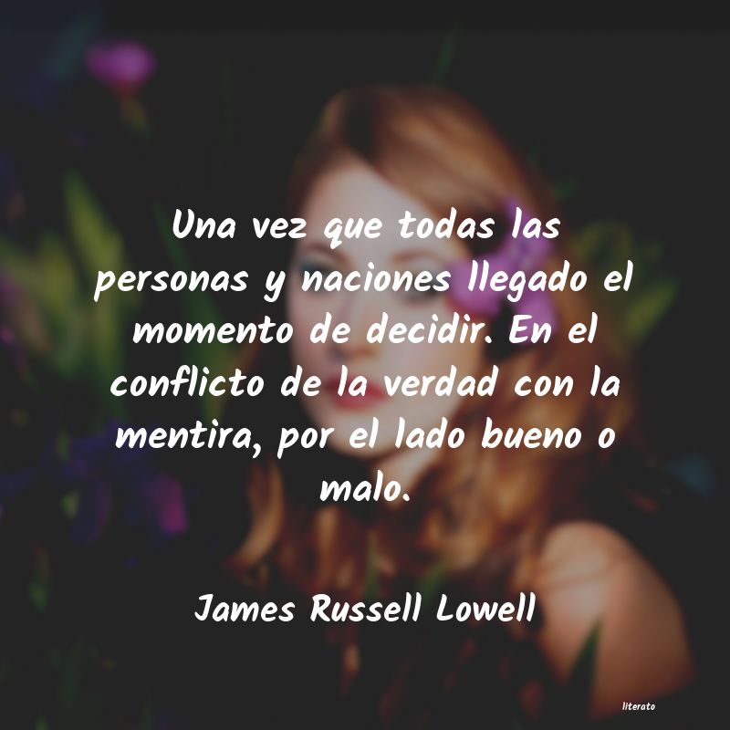 Frases de James Russell Lowell