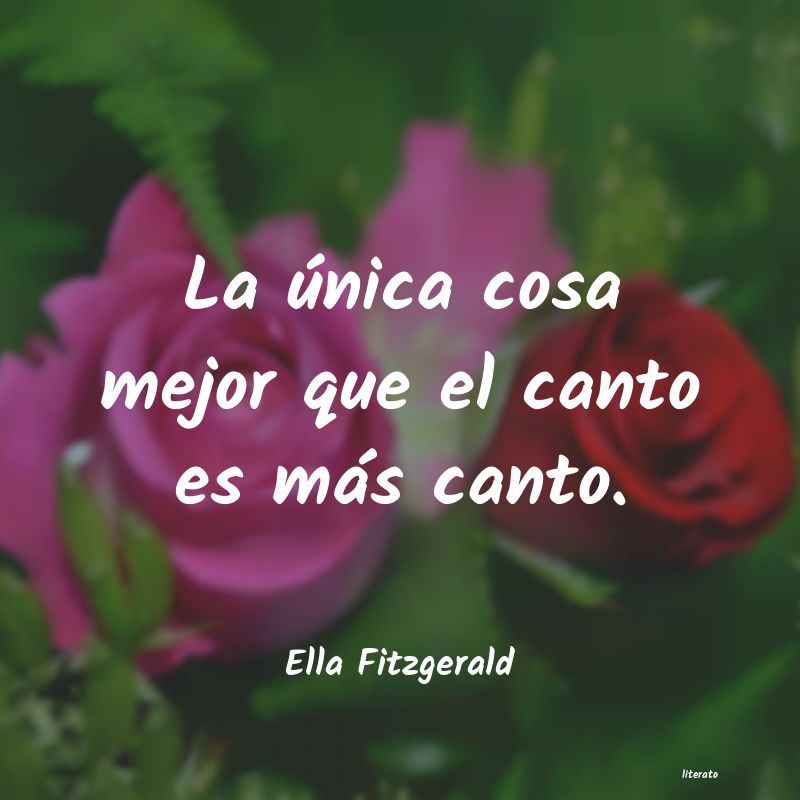 Frases de Ella Fitzgerald