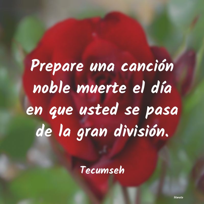 Frases de Tecumseh