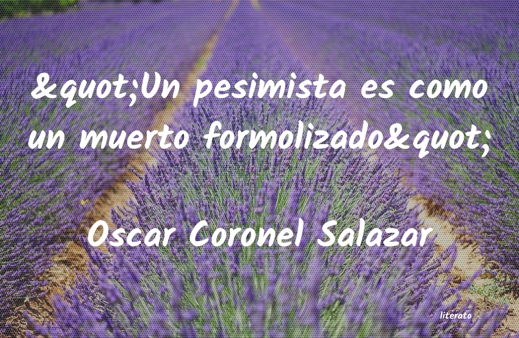 Frases de Oscar Coronel Salazar