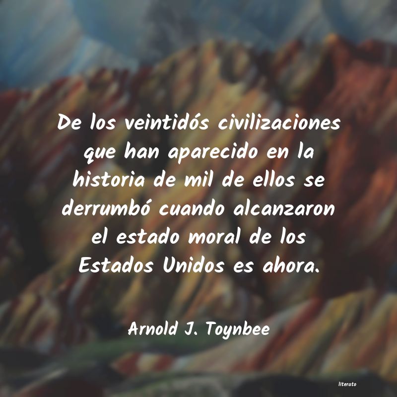 frases de Arnold J. Toynbee