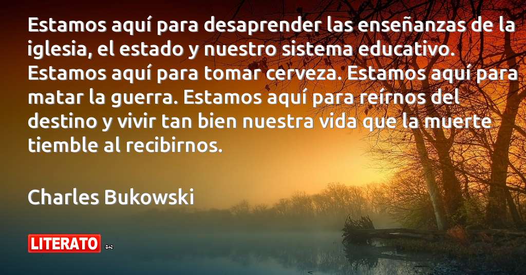 Frases de Charles Bukowski